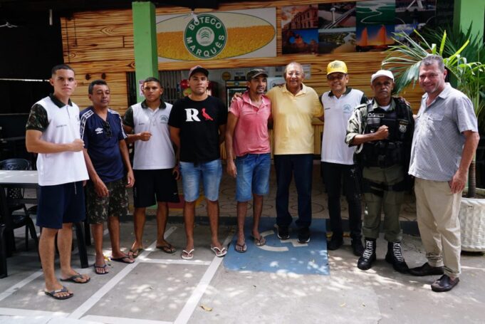 Prefeito Dr. Pessoa participa no aniversário do Pelotão Mirim Preça Leão