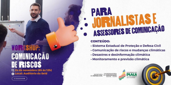 Sedec e CCom promovem workshop para orientar comunicação sobre o período chuvoso