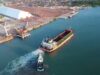 Navio de carga atraca pela primeira vez em terminal portuário no litoral do Piauí, que dá início às exportações